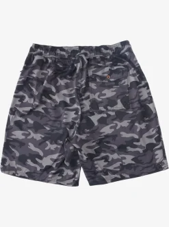 Quiksilver Amphibians|Waterman Scout Zipper Print 19" Amphibian Boardshorts Black Camo Scout