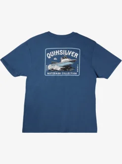 Quiksilver Tees|Waterman Sea Search Qt-Shirt Ensign Blue