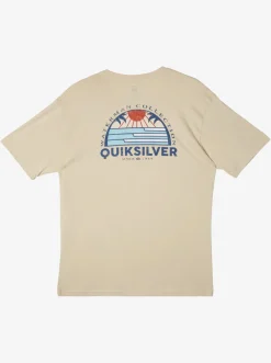 Quiksilver Tees|Waterman Set View T-Shirt Brown Rice