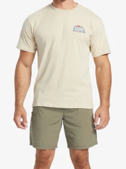 Quiksilver Tees|Waterman Set View T-Shirt Brown Rice