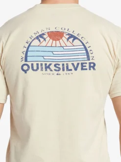 Quiksilver Tees|Waterman Set View T-Shirt Brown Rice