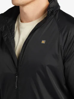 Quiksilver Jackets|Waterman Shell Shock Water-Resistant Lightweight Mini Ripstop Windbreaker Black