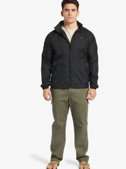 Quiksilver Jackets|Waterman Shell Shock Water-Resistant Lightweight Mini Ripstop Windbreaker Black