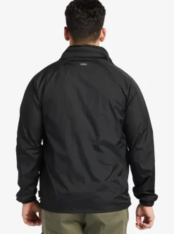 Quiksilver Jackets|Waterman Shell Shock Water-Resistant Lightweight Mini Ripstop Windbreaker Black