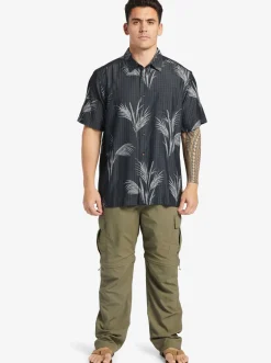 Quiksilver Shirts & Polos|Waterman Skipped Out Woven Shirt Black Skipped Out