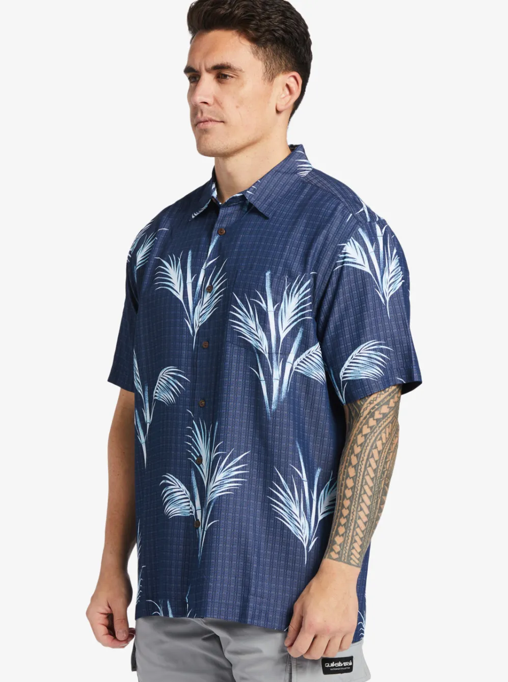 Quiksilver Shirts & Polos|Waterman Skipped Out Woven Shirt Estate Blue Skippe Out
