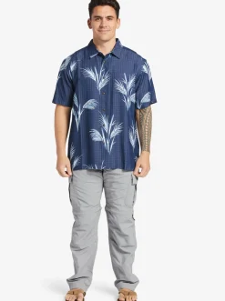 Quiksilver Shirts & Polos|Waterman Skipped Out Woven Shirt Estate Blue Skippe Out
