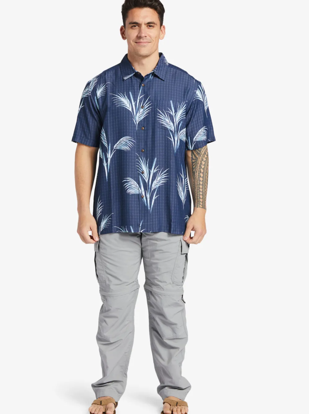 Quiksilver Shirts & Polos|Waterman Skipped Out Woven Shirt Estate Blue Skippe Out