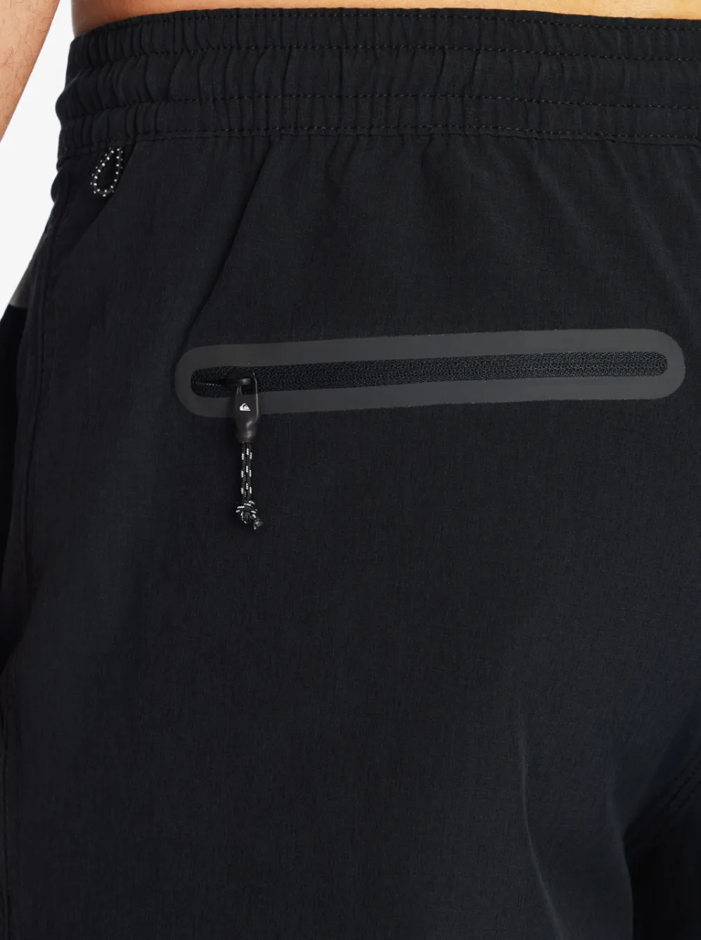 Quiksilver Amphibians|Waterman Suva 20" Amphibian Boardshorts Black