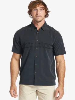Quiksilver Shirts & Polos|Waterman Tahiti Palms Premium Anti-Wrinkle Shirt Black