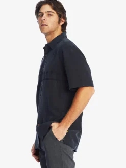 Quiksilver Shirts & Polos|Waterman Tahiti Palms Premium Anti-Wrinkle Shirt Black