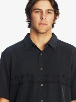 Quiksilver Shirts & Polos|Waterman Tahiti Palms Premium Anti-Wrinkle Shirt Black