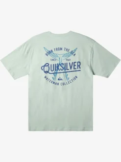 Quiksilver Tees|Waterman Tails Up T-Shirt Subtle Green