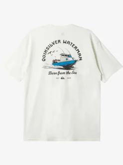 Quiksilver Tees|Waterman Todos Run T-Shirt Snow White