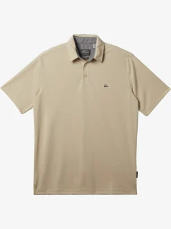 Quiksilver Shirts & Polos|Waterman Water Short Sleeve Polo Shirt Brown Rice