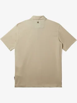 Quiksilver Shirts & Polos|Waterman Water Short Sleeve Polo Shirt Brown Rice