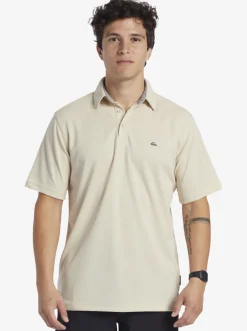 Quiksilver Shirts & Polos|Waterman Water Short Sleeve Polo Shirt Brown Rice