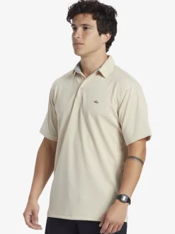 Quiksilver Shirts & Polos|Waterman Water Short Sleeve Polo Shirt Brown Rice