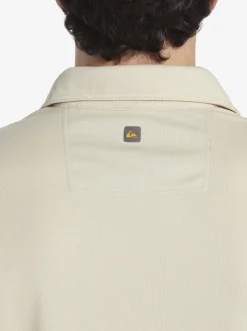 Quiksilver Shirts & Polos|Waterman Water Short Sleeve Polo Shirt Brown Rice