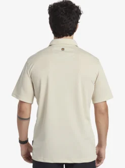 Quiksilver Shirts & Polos|Waterman Water Short Sleeve Polo Shirt Brown Rice