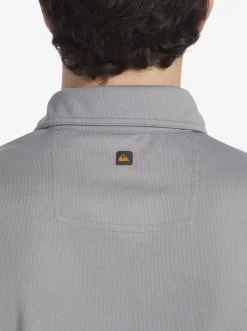 Quiksilver Shirts & Polos|Waterman Water Short Sleeve Polo Shirt Sharkskin