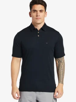Quiksilver Shirts & Polos|Waterman Waterpolo Short Sleeve Polo Shirt Black