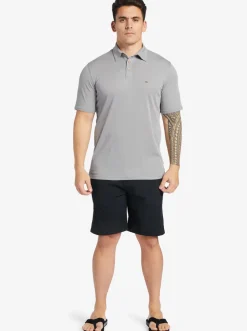 Quiksilver Shirts & Polos|Waterman Waterpolo Short Sleeve Polo Shirt Sharkskin