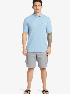 Quiksilver Shirts & Polos|Waterman Waterpolo Short Sleeve Polo Shirt Dusk Blue