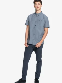 Quiksilver Shirts & Polos|Winfall Short Sleeve Shirt Black