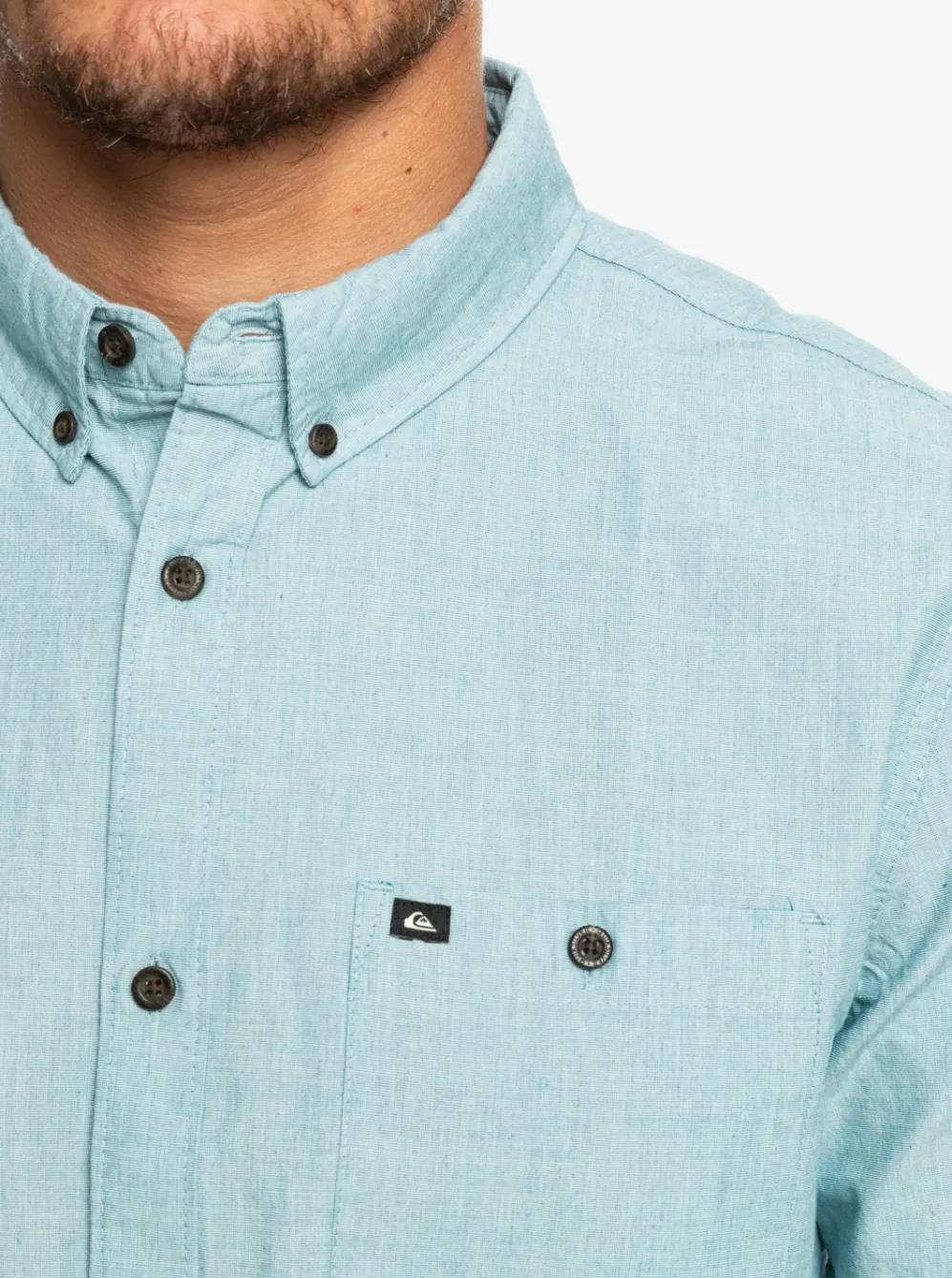 Quiksilver Shirts & Polos|Winfall Short Sleeve Shirt Moroccan Blue
