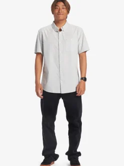 Quiksilver Shirts & Polos|Winfall Short Sleeve Shirt Sleet